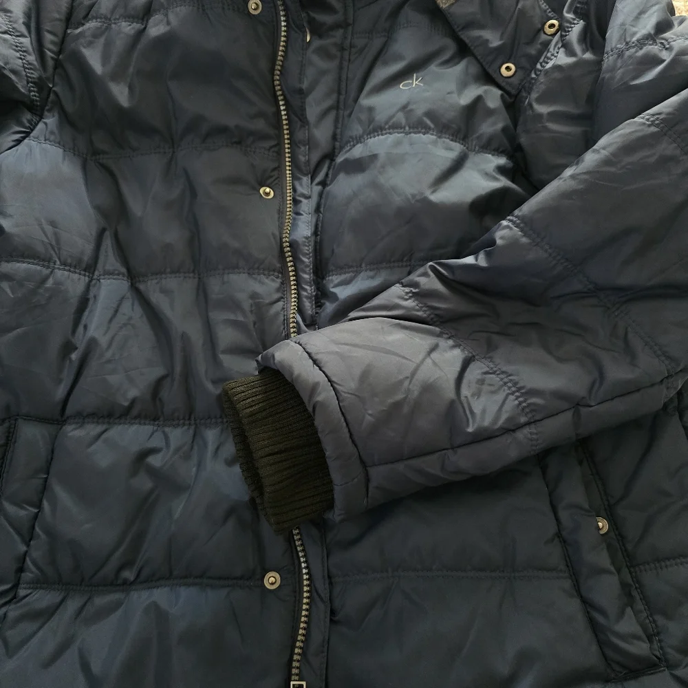 Calvin Klein Boys Hooded Blue Puffer Jacket Size L/G 14-16